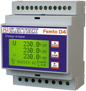 PFA6471-02 FEMTO D4 DC RS485 230-240V ENERGY ANALYZER