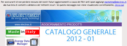 Catalogo generale Electrex 2012-01 Catalogo generale Electrex 2012-01