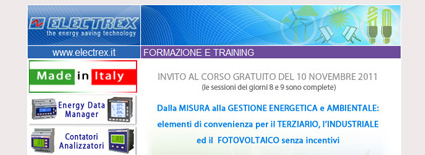 Corso Electrex Giovedì 10 Novembre 2011 presso la sede di Akse srl a Reggio Emilia