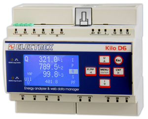 PFAK6QW119F KILO NET WI-FI D6 Q FULL 85÷265V 1DI 2DO ENERGY ANALYZER & WEB DATA MANAGER